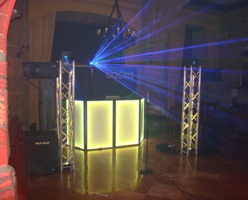 Equipo Superior Interiores con laser, vista lateral
